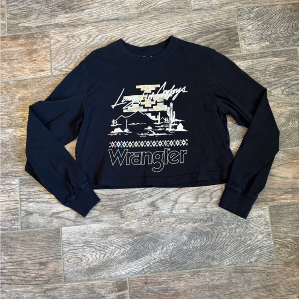 Long Live Wrangler Women's long sleeve Crop T-Shirt